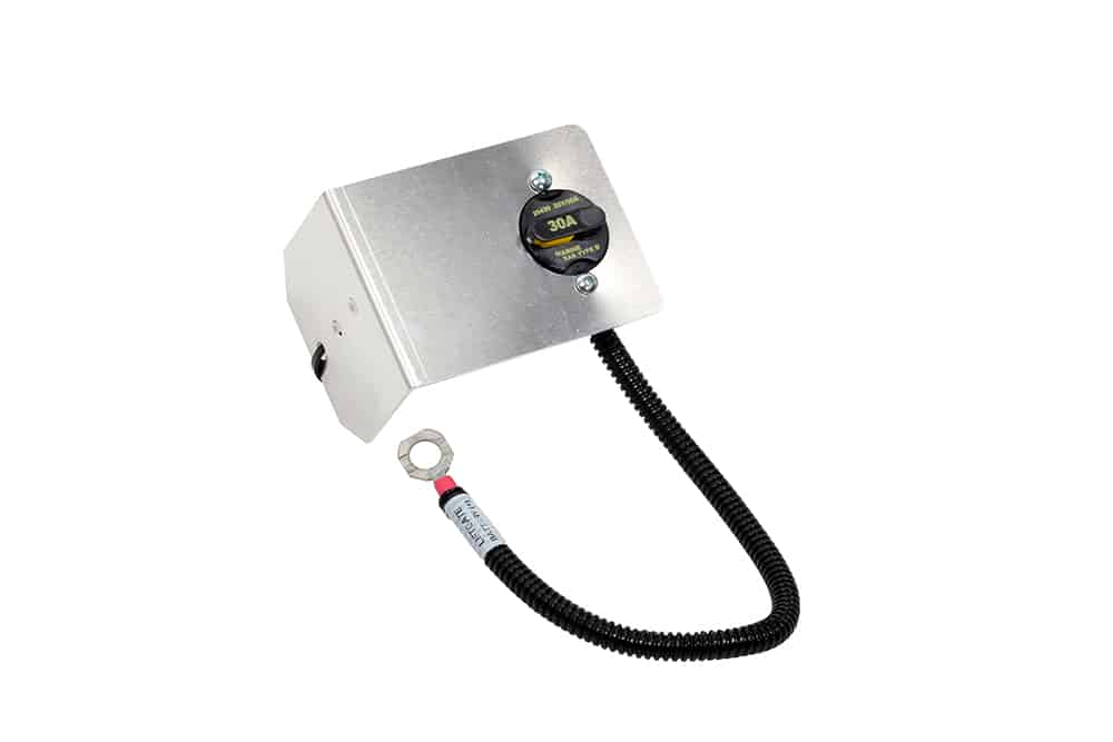 Circuit Breaker Assembly, 30 amp Manual Reset and Bracket (Part# CB00025)